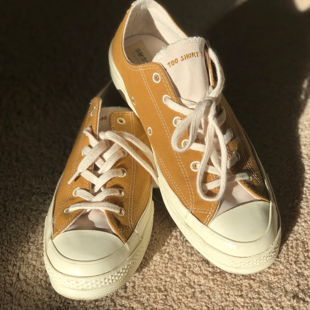 Sunflower Tan Chuck Taylor Converse. Low Tops.